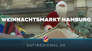 Hamburg Weihnachtsmarkt auf dem Rathausmarkt gestartet [upl. by Kask]