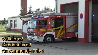 Sirenenalarm  Ankommende FFler Vollalarm FF Tornau amp Schköna zum Brandeinsatz [upl. by Calabrese256]