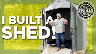 SEE WHAT HAPPENED  UNEXPECTED ENDING  Building the Craftsman 7X7 shed kit [upl. by Sarette662]