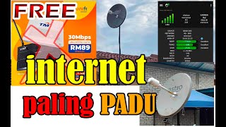 FREE Unifi internet Paling Padu External antenna parabolic piring Astro untuk modem sim card [upl. by Proudlove]