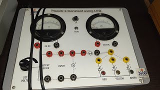 LED का उपयोग करते हुए PLANKS CONSTANT h का मान ज्ञात करना। bsc 3rd year physics practical [upl. by Enajharas]