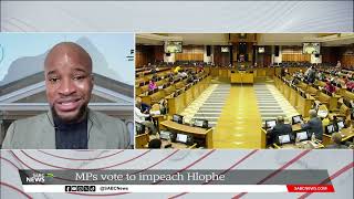 Discussion  MPs vote to impeach Judge Hlophe Mbekezeli Benjamin [upl. by Artimas]