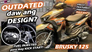 KAWASAKI BRUSKY 125 REVIEW l BRUSKY 125 VS CLICK 125 l KAWASAKI BRUSKY 125 FEATURES l motoREView [upl. by Pasia289]