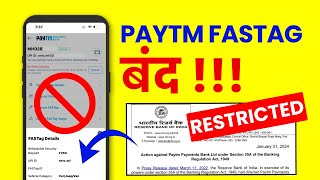 Paytm Fastag Closing Paytm Fastag Band Hone Par Kya Kare [upl. by Colpin]