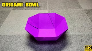 Origami Bowl  Origami tutorial  Paper craft [upl. by Ominoreg]