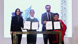 Firma del decreto que devuelve Pemex y CFE al pueblo de México Conferencia presidenta Sheinbaum [upl. by Kezer]