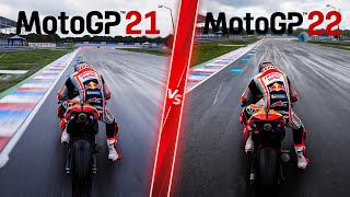 MotoGP 21 vs MotoGP 22  Direct Comparison Attention to Detail amp Graphics 4K ULTRA [upl. by Aniwde610]