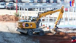 Liebherr A920 mit Böschungslöffel Fa Leonhard Weiss Germany 2014 [upl. by Sherrod]