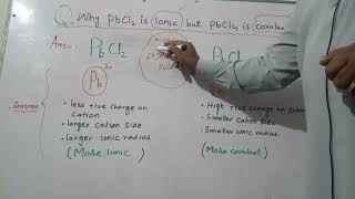 PbCl2 ionicPbCl4 covalenteasytrick easy explained Tutor khan [upl. by Enaz174]