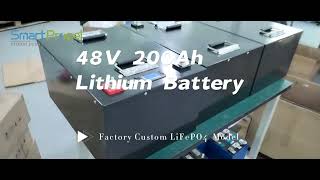 Custom 48V 200Ah Lithium Battery Pack [upl. by Rupert]