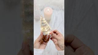 Easy Mini Christmas Tree Decoration🎄 christmas diy youtubeshorts christmasdecor shorts [upl. by Eusoj]