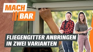 Fliegengitter anbringen in verschiedenen Arten  OBI [upl. by Assena56]