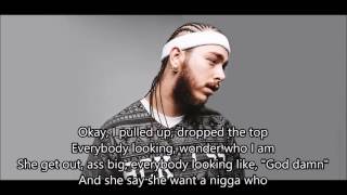 Post Malone  God Damn ft 1st Lyrics [upl. by Nnaeitak376]