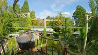 Volo da Vinci suspended monorail ride at Europa Park Rust Germany [upl. by Assira]