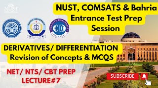 NUST OETP Preparation  Comprehensive Revision of Derivatives amp Differentiation [upl. by Gilpin]