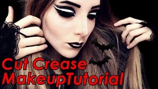 Goth Cut crease Makeup Tutorial [upl. by Murray]