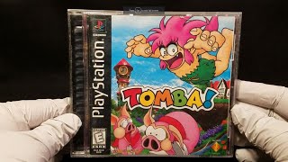 Tomba Unboxing PS1  Game Manual Box Art Disc Full Case [upl. by Ahseal113]