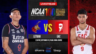 Letran vs EAC Men’s Basketball  NCAA Season 100  Replay [upl. by Edmund971]