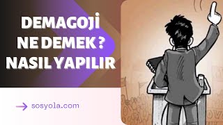 Demagoji Ne Demek Demagoji Nasıl Yapılır [upl. by Hadeehuat]