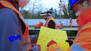 Visul Systems Surface Mounted Tactile Paving Installation  West Dulwich Station London UK [upl. by Ydur267]