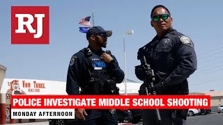 Police investigate shooting at a northeast Las Vegas middle school [upl. by Attenahs65]