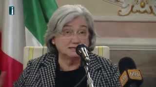 La commissione Antimafia ad Avellino  Lintervento della presidente Rosy Bindi [upl. by Aenej465]