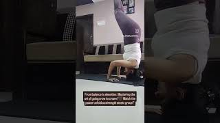 strength discipline consistency growth yoga motivation shorts youtube crowpose balance [upl. by Ettezyl869]