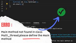 Main method not found in class Multithreadplease define the main method as java javaprogramming [upl. by Waugh]