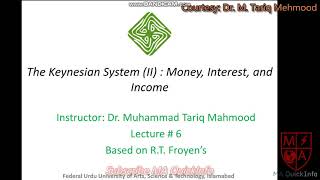 The Keynesian System II Money Interest and Income By MA QuickInfo [upl. by Catto]