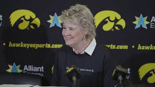 Iowa Womens Basketball vs Michigan  Press Conference [upl. by Dimah]