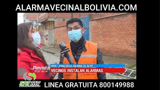 MOSTRANDO EL FUNCIONAMIENTO DE LA ALARMA VECINAL CON LA REVISTA DE UNITEL [upl. by Wilmer920]