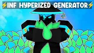 I secretly got INF HYPERIZED GENERATOR in Roblox Bedwars [upl. by Aneer]