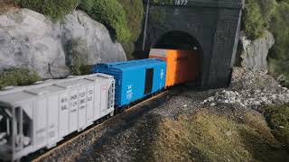 Boston amp Maine GP18 amp GP7s coming out of Hoosac Tunnel [upl. by Ayres454]