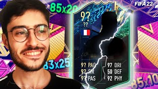 JOUVRE TOUS LES PACKS DES SWAPS 82x25 83x25 84x25 et 85x20 🥵 PACK OPENING FIFA 22 [upl. by Sonitnatsok]