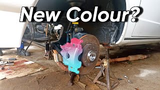 Respraying Brake Calipers A Massive Improvement  VW MK1 build [upl. by Aland305]