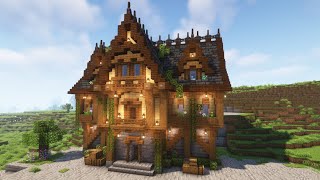 Minecraft  How to build a Medieval Warehouse Storage House  Tutorial [upl. by Gwenneth]