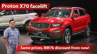 2025 Proton X70 facelift  fresh looks updated tech same price discount from new [upl. by Nohtiek728]