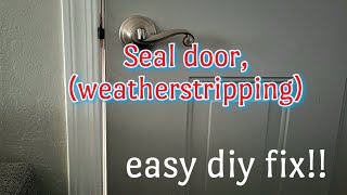 Fix light gap or weatherstripping apartmentmaintenance weatherstripping doorrepair [upl. by Marve]