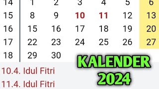 kalender 2024 [upl. by Liatrice]