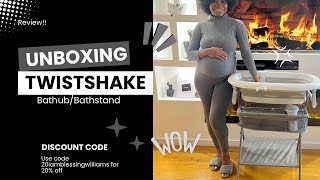 TWISTSHAKE baby Bathub and Bathshand unboxing review reasons to buy it iamblessingwilliams [upl. by Erdnoed161]