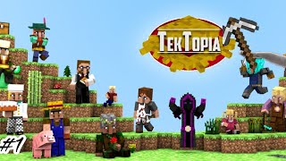 លេង mods tektopia 😍  Ep1 LanhYT minecraft tektopia [upl. by Ihcekn]