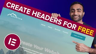 How to Build Headers and Footers Using Elementor for FREE [upl. by Sexela]