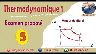 Examen proposé 5 thermodynamique 1 [upl. by Aitropal180]