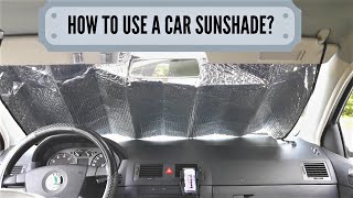 How To Use A Sunshade For A Car [upl. by Eidoc]