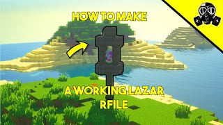 Minecraft How To Make A Working Lazar Rifle Shorts [upl. by Yantruoc482]