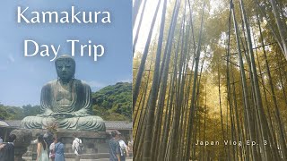 Kamakura Day Trip  Japan Vlog Ep 3  Kamakura amp Enoshima Beach [upl. by Nonnarb]