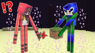 How Ayush and Ekta Became ENDERMAN 😱 Minecraft [upl. by Oeniri]