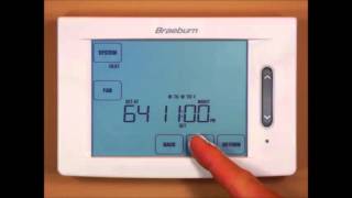 Braeburn Touchscreen Thermostat  Setting a 52 Day Program Schedule [upl. by Muscolo]