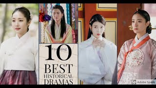 TOP 10 Historical Korean Dramas of ALL TIME Daebak Dramas [upl. by Oalsecnew639]