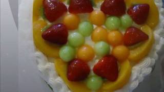 Birthday Cake Chinese Fruit Filled Sponge Birthday Cake [upl. by Oicnecserc602]